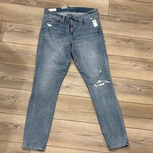 Gap Stylish Blue Distressed Women Jeans